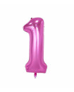 Foil Balloon - Numerals - 0-9, Pink